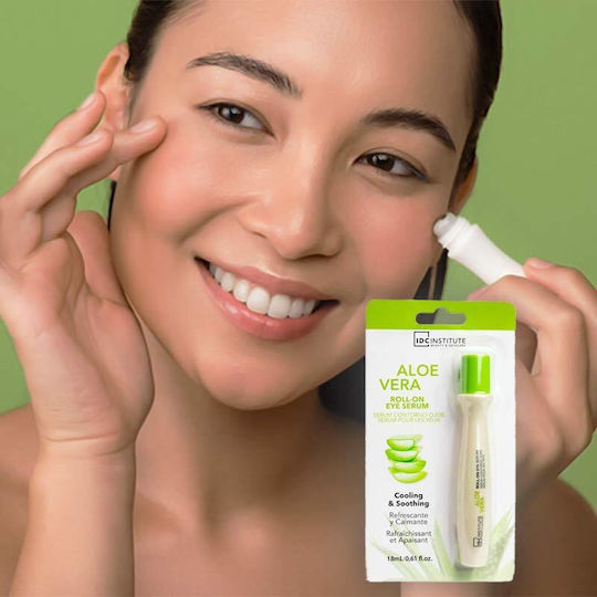 IDC Institute Aloe Vera Roll On Răcoritor și Calmant Serum Calmante Pentru Ochi 18ml