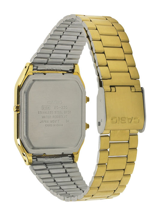 Casio Casio Vintage Ρολόι Μπαταρίας με Μεταλλικό Μπρασελέ Casio Casio Vintage Ρολόι Μπαταρίας με Μεταλλικό Μπρασελέ