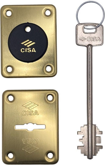Cisa Χωνευτή Κλειδαριά Χρηματοκιβωτίου με Κέντρο 73mm Δεξιά