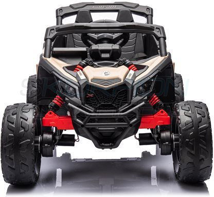 Can-Am Maverick Buggy Две Места с Дистанционно Управление Лицензиран 24 Волта Бежов