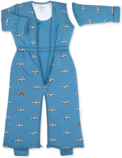 Bemini Winter Sleeping Bag with Feet Magic 3 Tog Blue