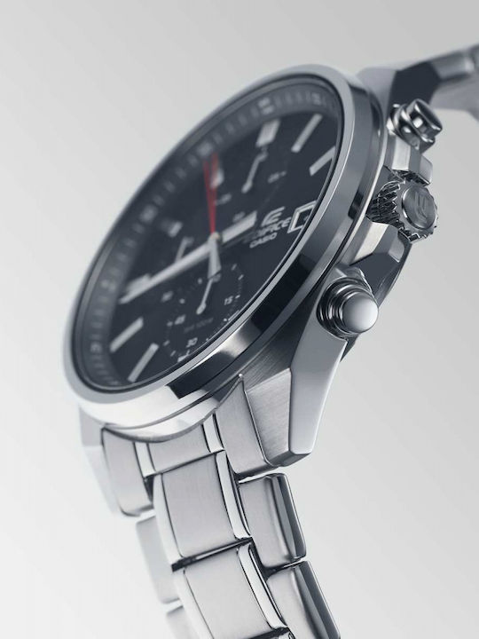 Casio Edifice Men's Watch 43.8mm Chronograph Battery with Silver Metal Bracelet
