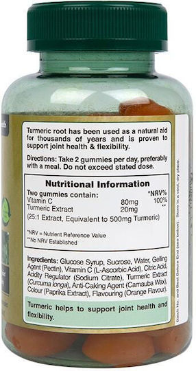Holland & Barrett Turmeric Gummy 500mg 60 Geleebohnen