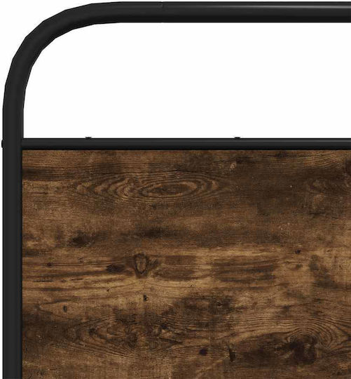 vidaXL Metal Bed Headboard Smoky Oak 166x100cm