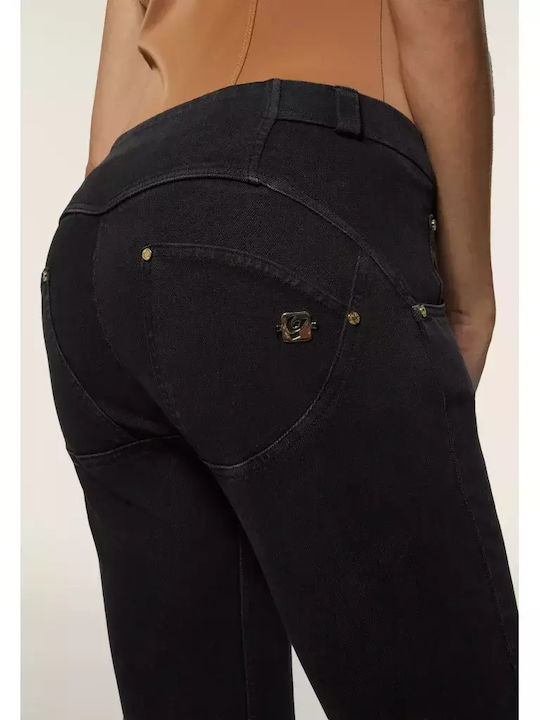 Blugi de damă Push Up cu croială bootcut Acid-wash