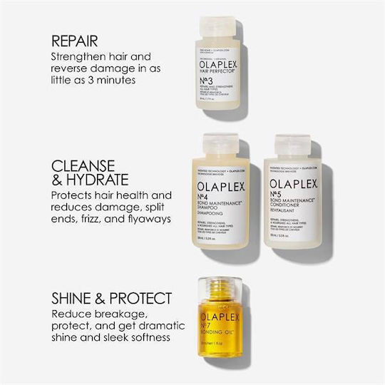 Olaplex In Good Repair Hair Care Set for Reconstruction & Nourishment with Shampoo, Conditioner and Oil 4pcs