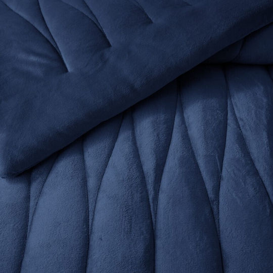 Liolios Home Πάπλωμα Υπέρδιπλο 220x240εκ. Doha Navy 350 GSM