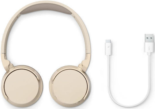 Philips Kabellos / Kabelgebunden Am Ohr Kopfhörer mit 25 Stunden Betriebszeit und Quick Charge Beige
