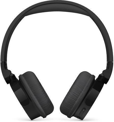 Philips Wireless / Wired On Ear Headphones with 25 hours of Operation and Quick Charge Black