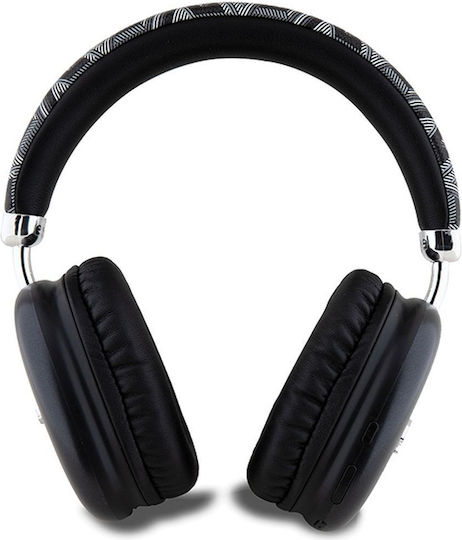 Gcube Metallic Script Logo Безжични / Жични Over Ear Слушалки с 32 часа Работа Черни