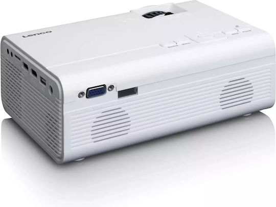 Lenco LPJ-280WH Projector LCD Λάμπας LED με Ενσωματωμένα Ηχεία