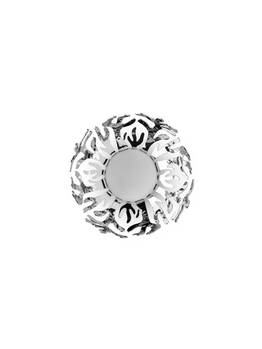 Alessi Fruit Bowl Metallic Gray 25x25x9cm