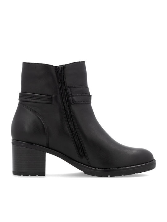 Leather Women's Ankle Boots Black