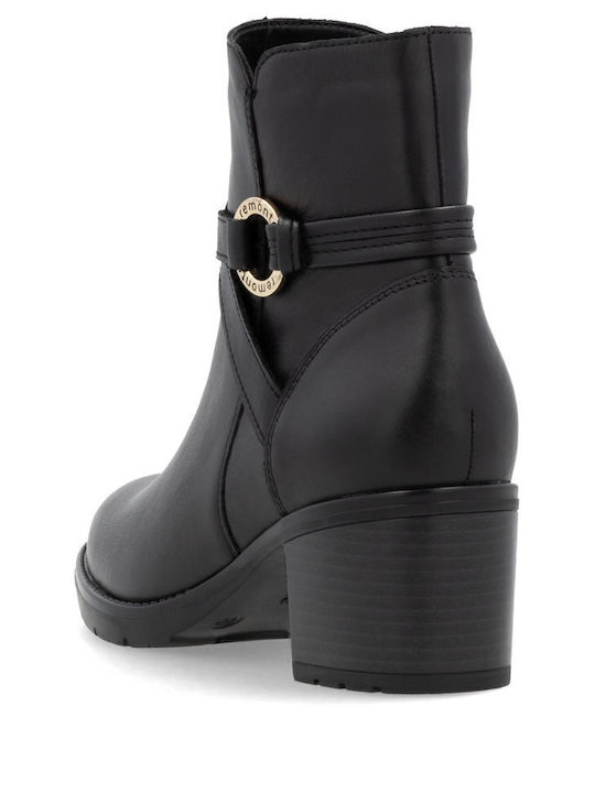 Leather Women's Ankle Boots Black