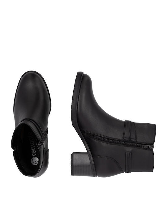 Leather Women's Ankle Boots Black