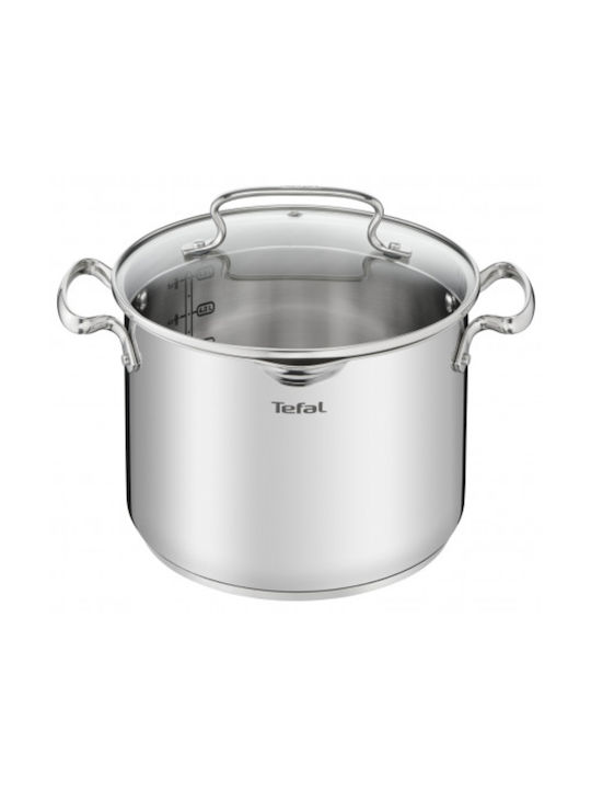 Tefal Duetto+ Ανοξείδωτη Κατσαρόλα Μαρμίτα 6.1lt / 22cm