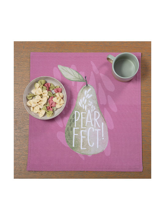 Nef-Nef Homeware Fabric Placemat Pink 40x40cm