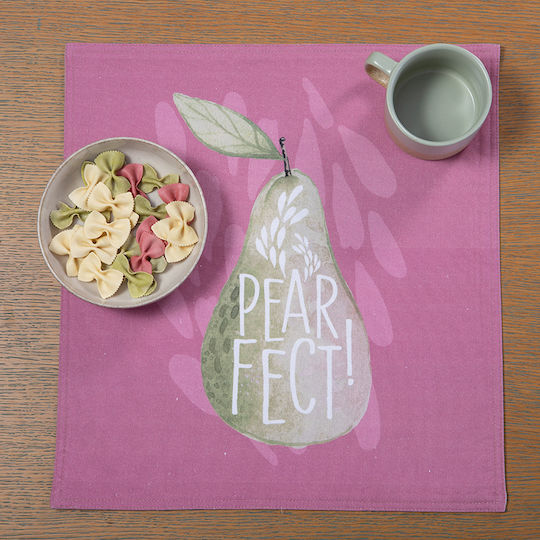 Nef-Nef Homeware Σουπλά Υφασμάτινο Ροζ 40x40cm Nef-Nef Homeware Σουπλά Υφασμάτινο Ροζ 40x40cm