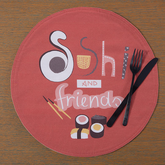 Nef-Nef Homeware Fabric Placemat Green 38x38cm