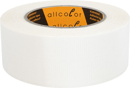 Allcolor Stage Tape Self-Adhesive Fabric Tape White 50mmx50m 1pcs