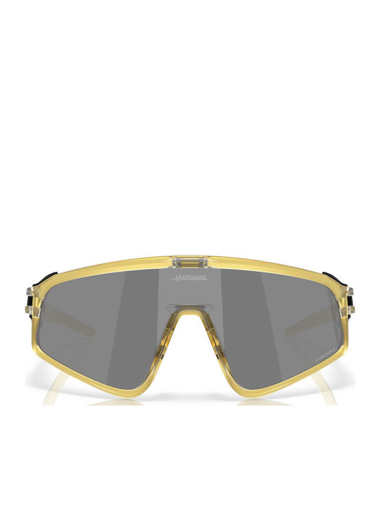 Oakley Latch Мъжки Слънчеви Очилa с Жълта Пластмасова Рамка и Сиви Стъкла