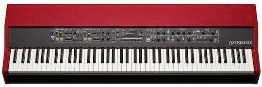 Nord Electric Stage Piano Grand 2 with 88 Weighted Keys and Connection with Headphones and Computer Red