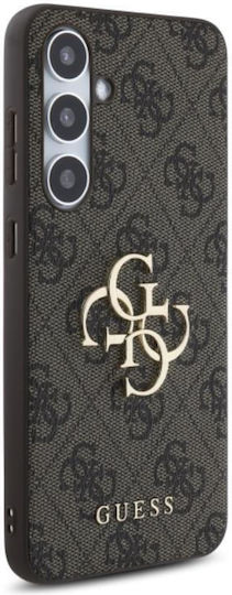 Guess Metal Logo Back Cover Δερματίνης Καφέ (Galaxy S24 FE)