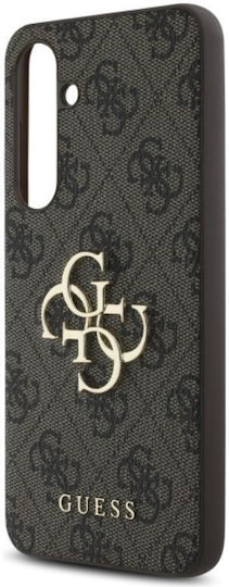 Guess Metal Logo Back Cover Δερματίνης Καφέ (Galaxy S24 FE)