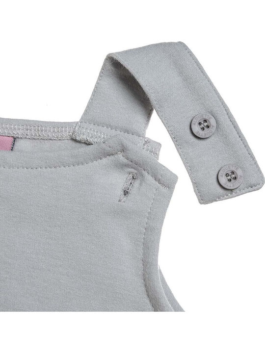 Kids Clothing Set with Dungarees Winter 2 Pieces Grey