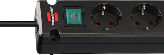 Brennenstuhl Bremounta Πολύπριζο Aσφαλείας 5 Θέσεων με 2 USB-C, Διακόπτη και Καλώδιο 3m