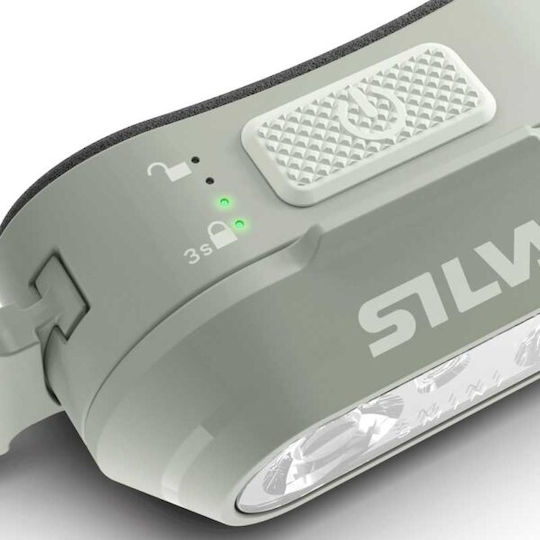 Silva Rechargeable Headlamp LED IPX5 with Maximum Brightness 250lm Turquoise