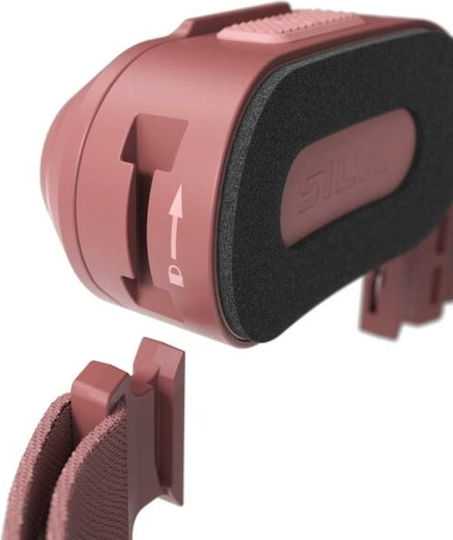 Silva Rechargeable Headlamp LED IPX5 with Maximum Brightness 250lm Pink