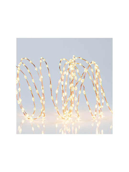 Serie 300 Mini LED 31V Telecomandă Pornit Oprit Temporizator Dimmer Transformator Alimentare Extensie 300cm Cablu Bronz Cupru Alb Cald LED Distanță 1.5cm IP44
