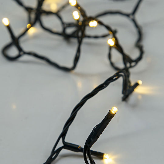 20 Lights LED 1.9m. Warm White Battery in String 1pcs