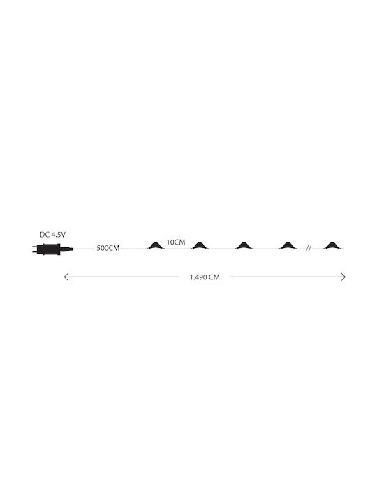 100 Λαμπάκια LED 9.9μ. Ροζ σε Σειρά