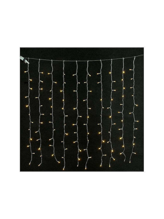 200 Lichterketten LED 2m. x 100cm Warmes Weiß Typ Vorhang 1Stück