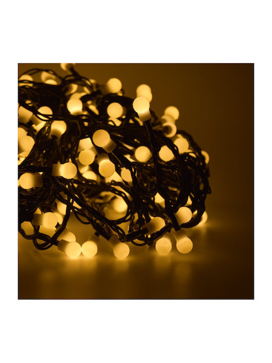 100 Lights LED 13m. Warm White in String 1pcs