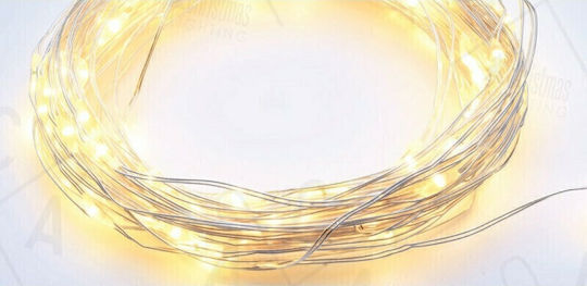 100 Lights LED 13m. Warm White in String 1pcs