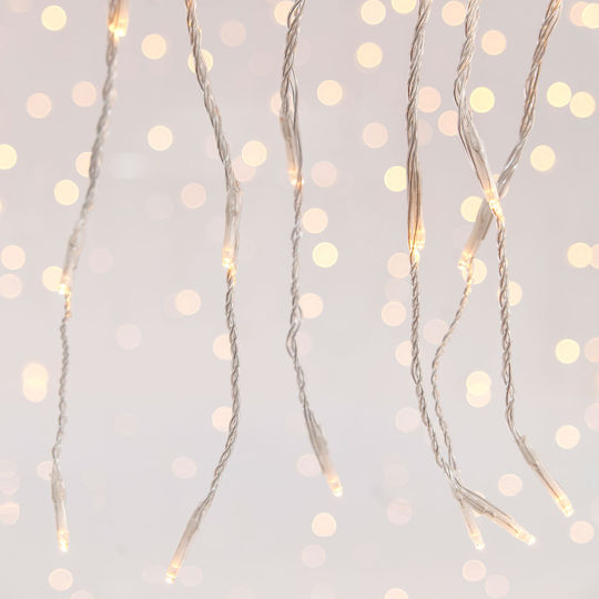 360 LED Lights 2 m x 200 cm Warm White Curtain Type