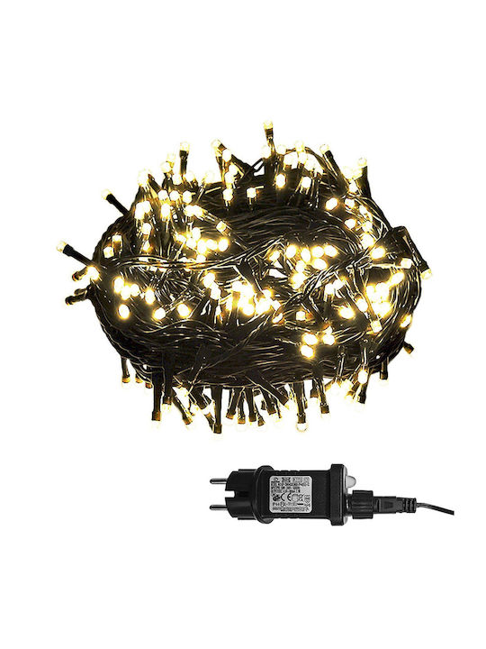 140 Светлини LED 10m. Топъл бял тип Лента 1бр