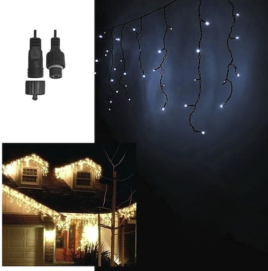 100 Λαμπάκια LED Λευκά σε Σειρά (χωρίς Μετασχηματιστή)