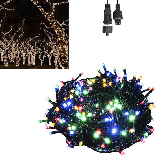 100 Lights LED 8m. Multicolor in String 1pcs
