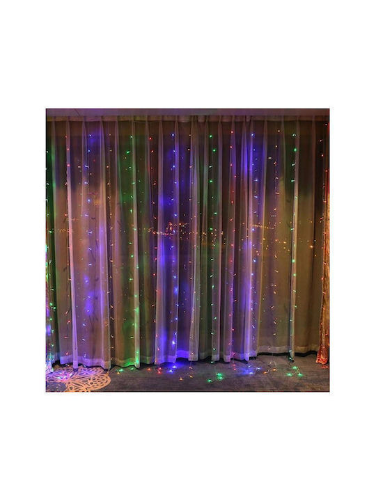 200 Lichter LED 2m. x 200cm Mehrfarbige Typ Vorhang 1Stück 200 Lichter LED 2m. x 200cm Mehrfarbige Typ Vorhang 1Stück