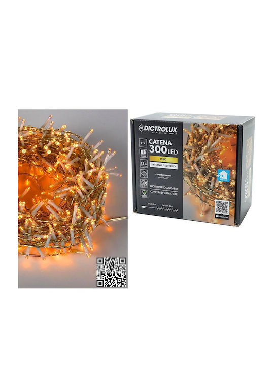 300 Lichterketten LED 14m. Warmes Weiß in Zeichenfolge 1Stück