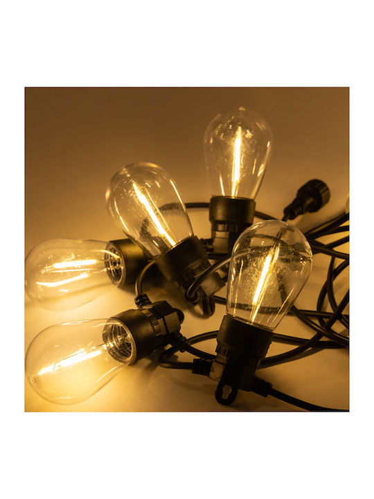 10 Λαμπάκια LED 3μ. Θερμό Λευκό σε Σειρά