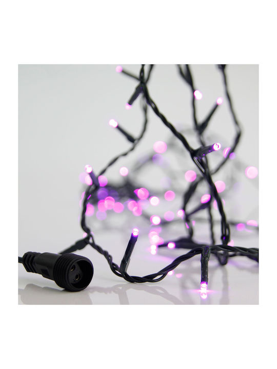100 Lights LED 8.1m. Purple in String 1pcs