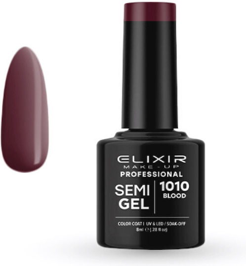 Elixir Semi Gel Ημιμόνιμο Βερνίκι Νυχιών Blood 1010 8ml