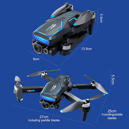 XF-S180 Drone FPV 2.4 GHz με Κάμερα 720p Black