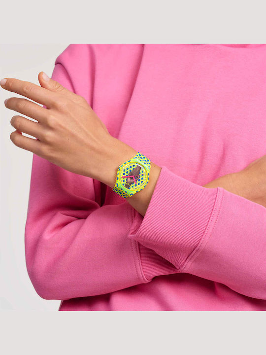 Swatch Swatch Ρολόι Μπαταρίας με Καουτσούκ Λουράκι Swatch Swatch Ρολόι Μπαταρίας με Καουτσούκ Λουράκι