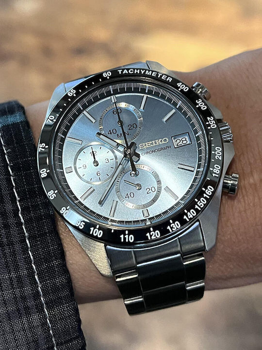 Seiko Ρολόι Μπαταρίας με Μεταλλικό Μπρασελέ